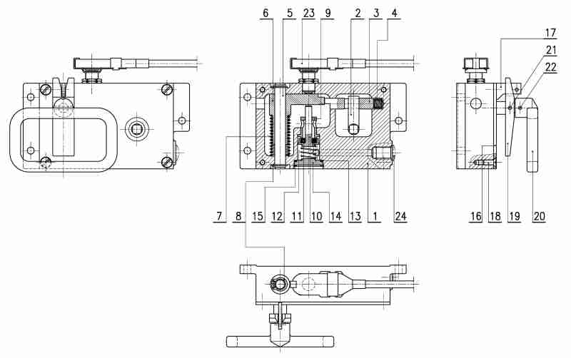 caja de freno de emergencia NZ 35